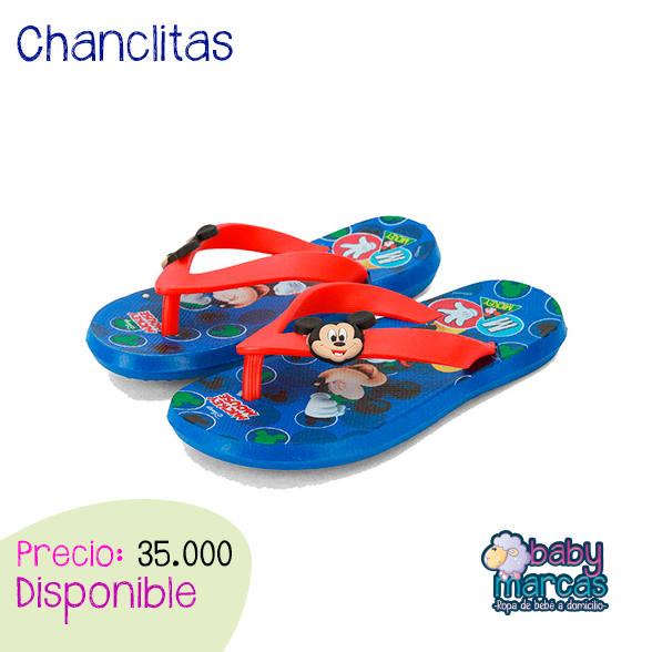 Chanclas Mickey Azul