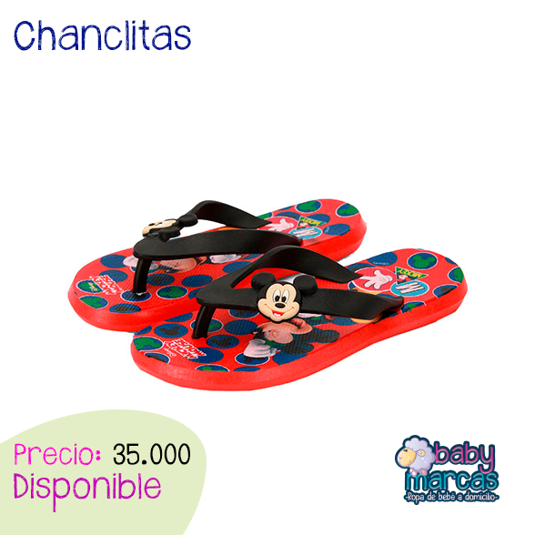 Chanclas Mickey Rojo